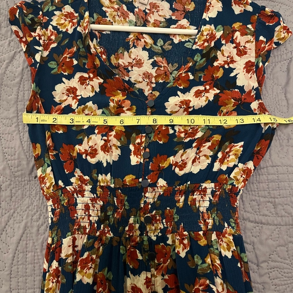 Floral Boho Print Women's Dress - Picture 5 of 7